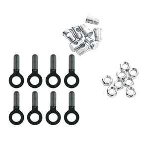 SKS - Bike Fender Parts - Eyebolt / Nut Set, 8 Piece for Chromoplastics/Commuter II - ZEITBIKE