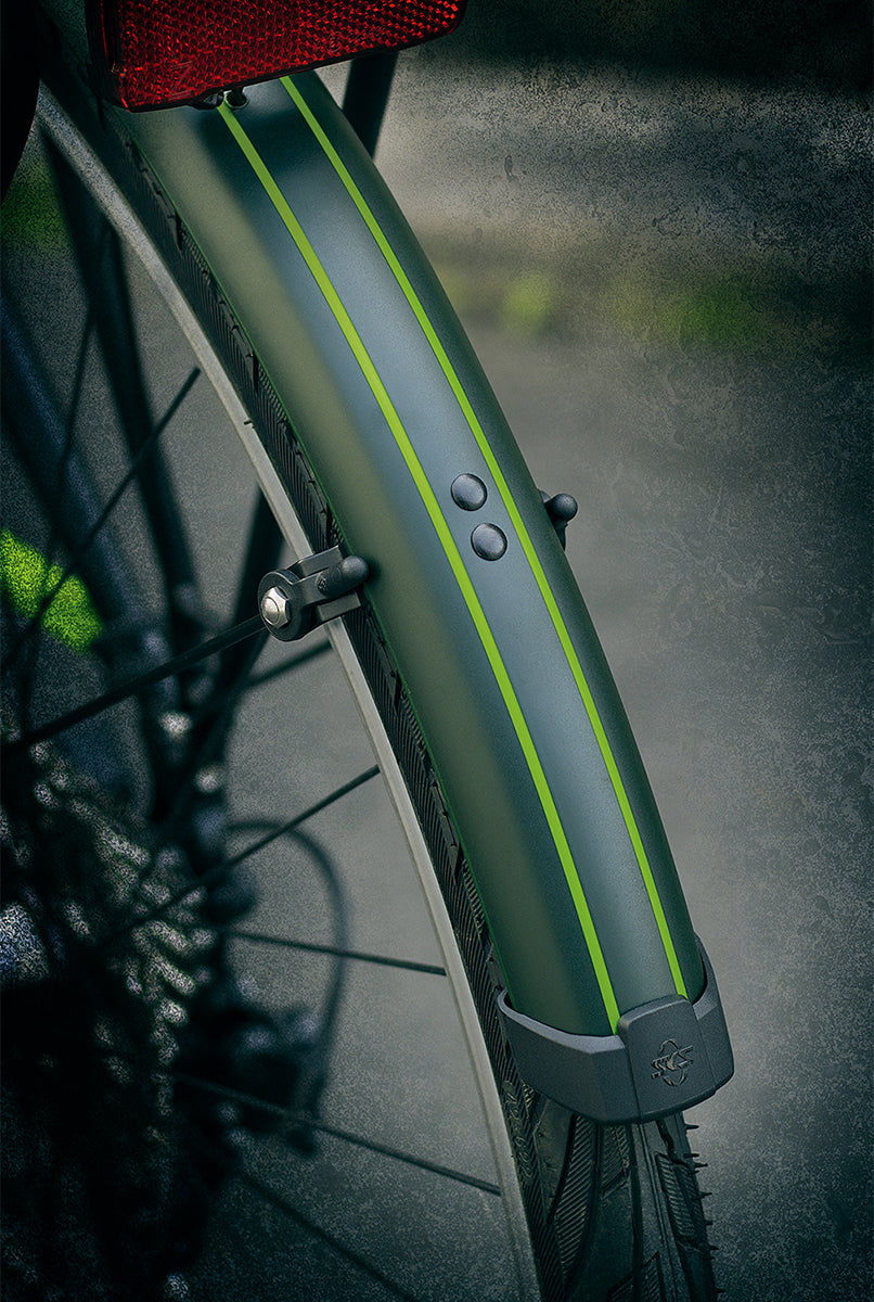 SKS - Bike Fender Set - Bluemels Stingray 45mm (700x28-37) - Lime Green - ZEITBIKE