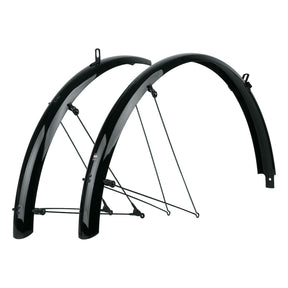 SKS - Bike Fender Set, Bluemels B55 Black / Silver, 700x32-47 - ZEITBIKE