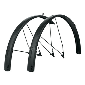 SKS - Bike Fender Set, Bluemels Style B56 Matte Black, 700x32-47 - ZEITBIKE