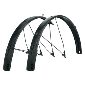 SKS - Bike Mudguard Set, Bluemels Style B65 Matte Black, 27.5/29/700x1.75-2.25 - ZEITBIKE