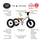 Trybike Steel 2-in-1 Balance Bike w/ Optional Trike Kit - ZEITBIKE