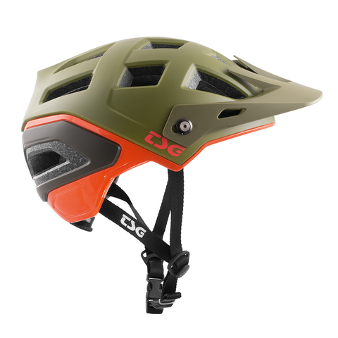 TSG - Helmet - Scope Graphic Design - Army Moss-Orange - ZEITBIKE