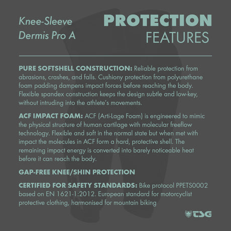 TSG - Knee-Sleeve Dermis Pro A - Black - ZEITBIKE