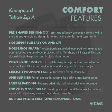 TSG - Kneeguard Tahoe Zip A - ZEITBIKE