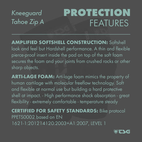TSG - Kneeguard Tahoe Zip A - ZEITBIKE