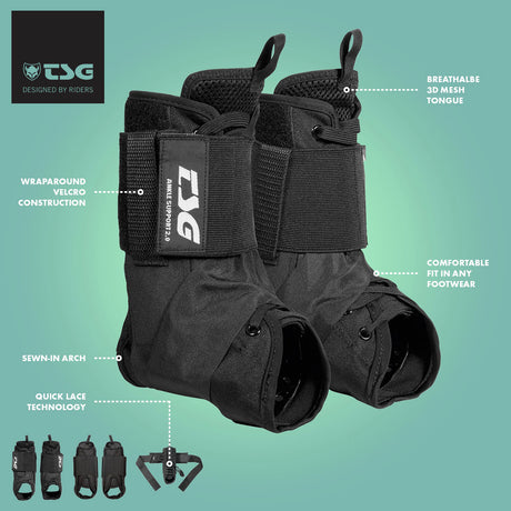 TSG - Ankle Support 2.0 - Black - ZEITBIKE