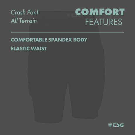 TSG -  Protective Shorts - Crash Pant All Terrain - Black - ZEITBIKE