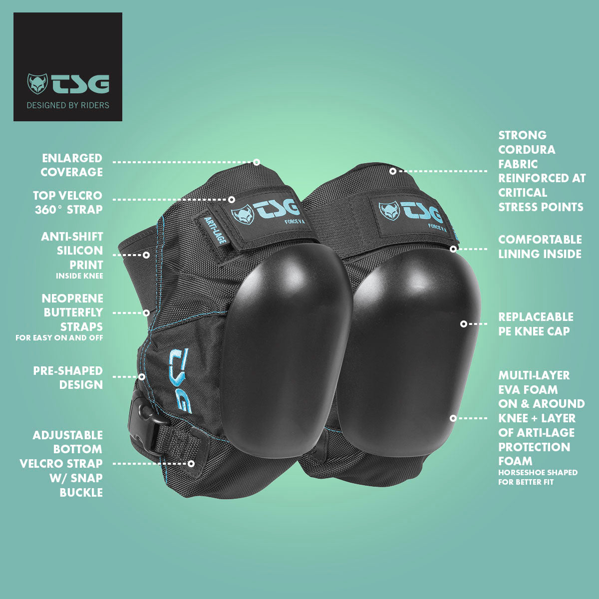 TSG Roller Derby 2.0 Knee Pad - Knieschützer TSG Roller Derby 2.0 Knee Pad - Knieschützer