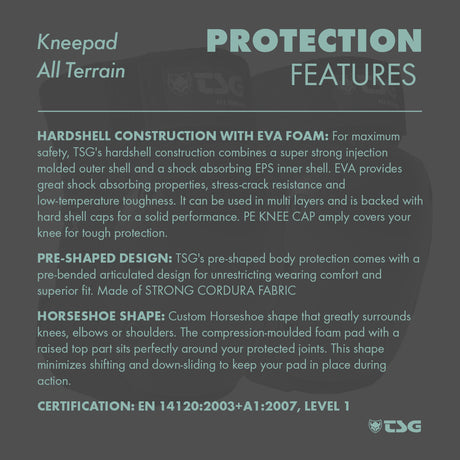 TSG - Kneepad All Terrain (Skate Knee Pads) - ZEITBIKE