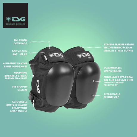 TSG - Kneepad Force V (Skate Knee Pads) - ZEITBIKE