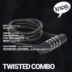 Knog - Twisted Combo - Cable Lock