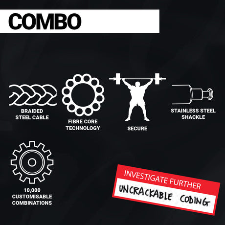 Knog - Twisted Combo - Cable Lock - ZEITBIKE