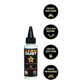 ZeroDust Chain Lube (120 ml - dosage for more than 2 bikes and for home) - ZEITBIKE