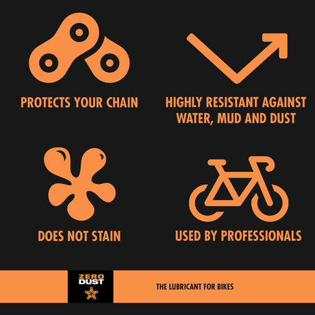 ZeroDust Chain Lube (180 ml - dosage for workshop or competition) - ZEITBIKE