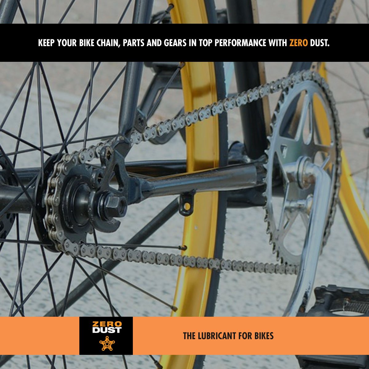 ZeroDust Chain Lube (60 ml - dosage for 2 bikes) - ZEITBIKE