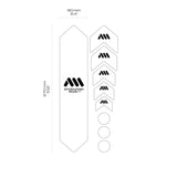 All Mountain Style - Frame Guard - Standard Size (Clear/Silver or Black/Silver) - ZEITBIKE