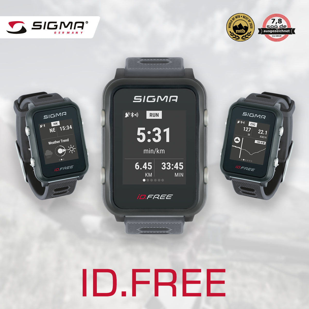 SIGMA Sports Watch - iD.FREE - ZEITBIKE