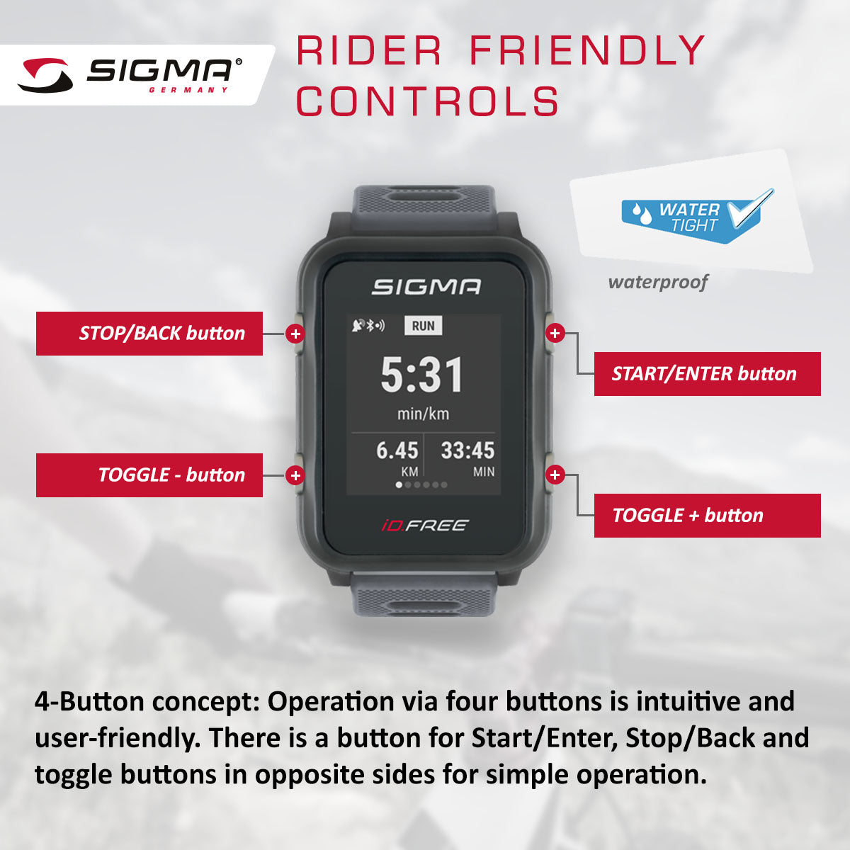 SIGMA Sports Watch - iD.FREE - ZEITBIKE