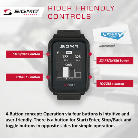 SIGMA Sports Watch - iD.TRI, Triathlon - ZEITBIKE