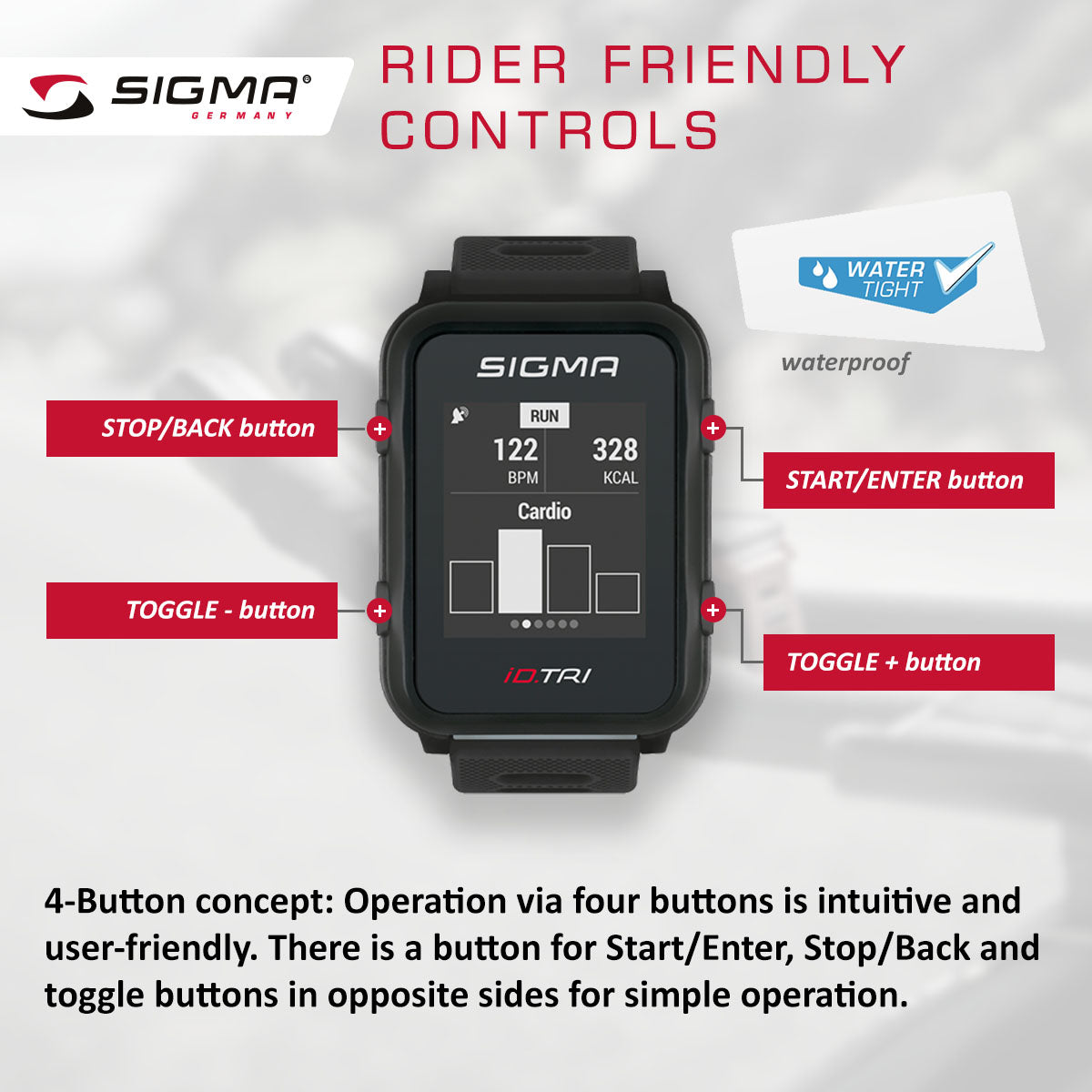 SIGMA Sports Watch - iD.TRI Set - ZEITBIKE