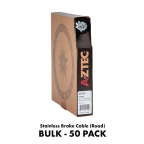 Aztec - Stainless Brake Cable - Road - Bulk - 50 Pack - ZEITBIKE