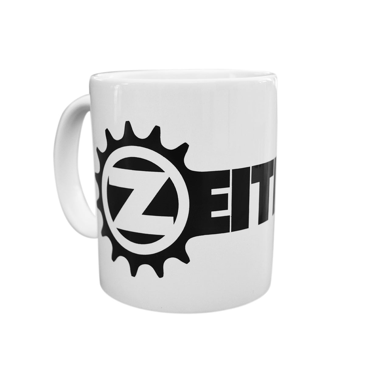 ZEITBIKE Coffee Mug - White w/ Black Logo - Ceramic - ZEITBIKE