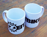 ZEITBIKE Coffee Mug - White w/ Black Logo - Ceramic - ZEITBIKE